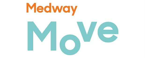 The words "Medway" and "Move" in orange and light turquoise