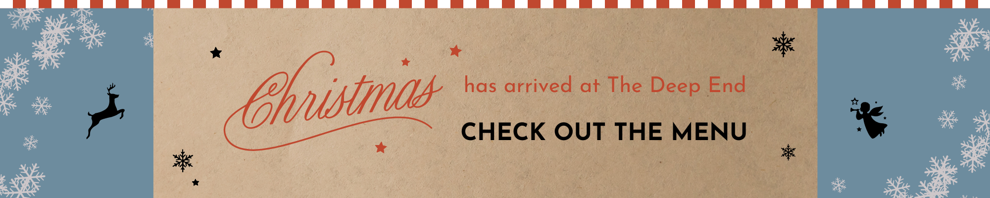 The Deep End Christmas Menu